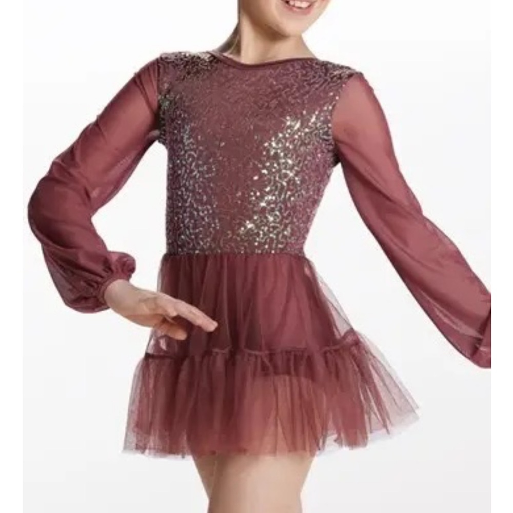Poet Sleeve Ruffle Hem Lyrical Costume Dress